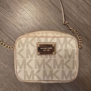 Michael Kors Cream Crossbody Bag